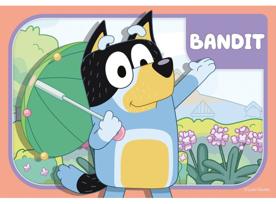 RAVENSBURGER Moje první puzzle: Bluey 4v1 (2,3,4,5 dílků)