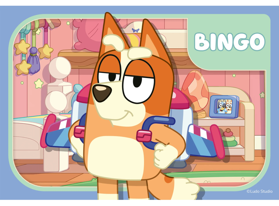 RAVENSBURGER Moje první puzzle: Bluey 4v1 (2,3,4,5 dílků)