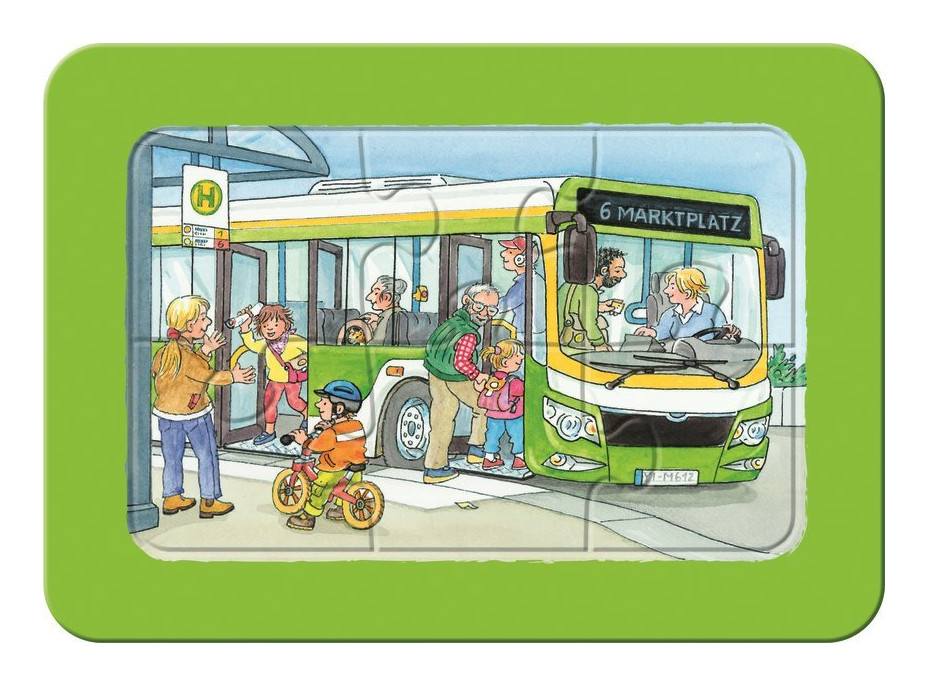 RAVENSBURGER Moje první puzzle Dopravní prostředky 3x6 dílků