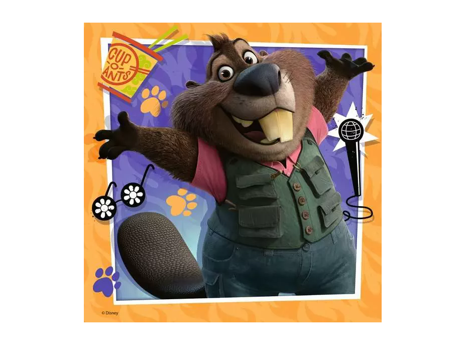 RAVENSBURGER Puzzle Zootropolis: Město zvířat 3x49 dílků