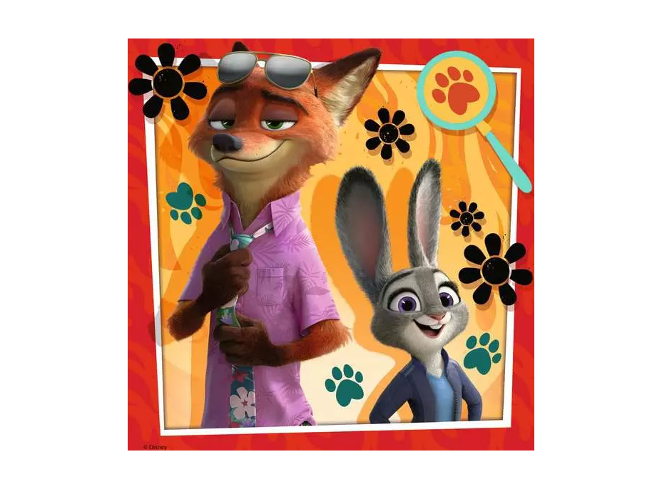 RAVENSBURGER Puzzle Zootropolis: Město zvířat 3x49 dílků