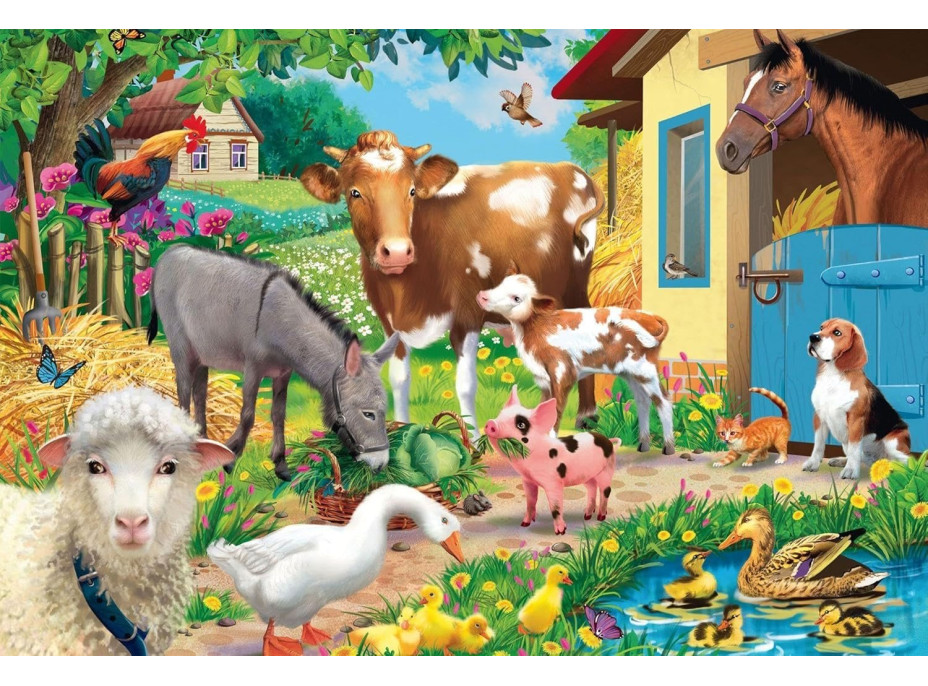 SCHMIDT Puzzle Zvířata na farmě 60 dílků