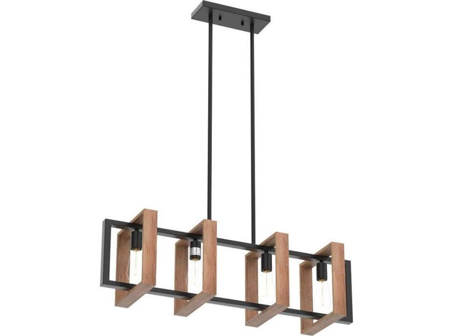 Stropní svítidlo WOODCAGE 4 - dřevo