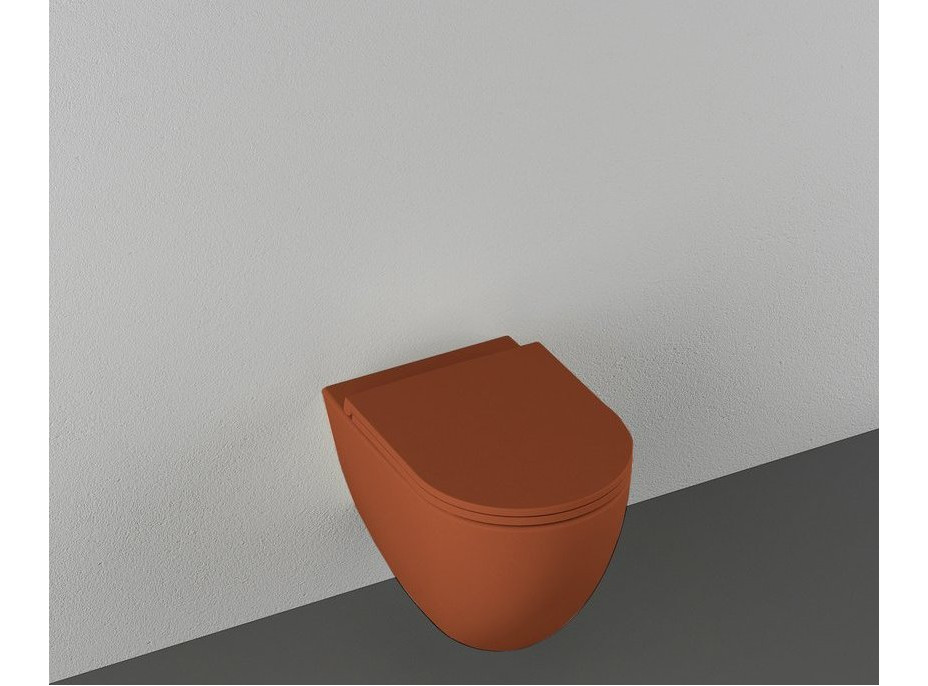 Isvea INFINITY závěsná WC mísa, Rimless, 36, 5x53cm, terracotta 10NF02005-2U