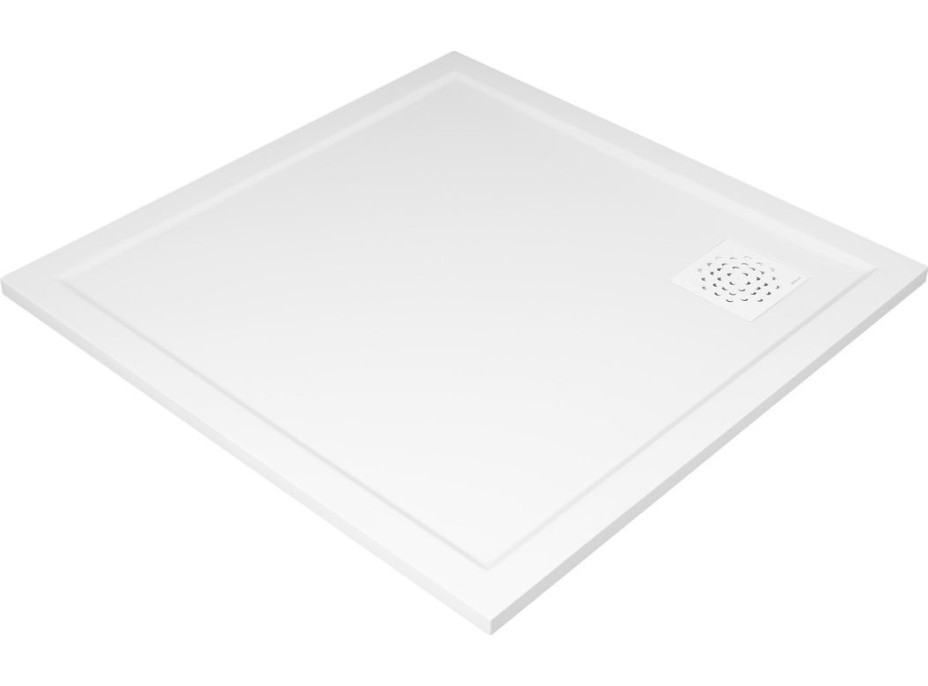 Gelco XENA sprchová vanička z litého mramoru, čtverec 90x90cm, bílá HX009