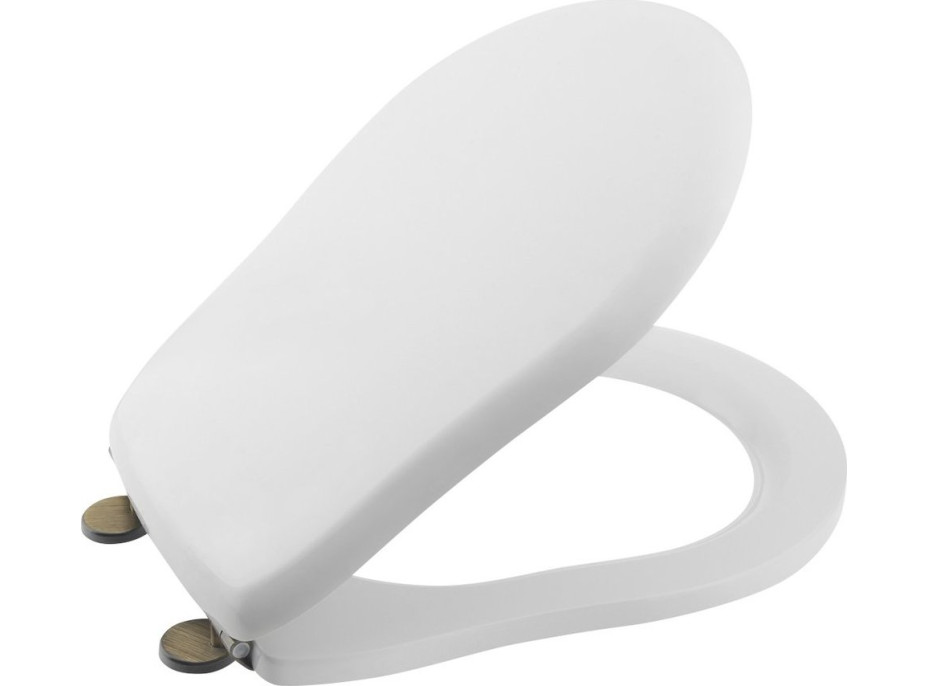 Kerasan RETRO WC sedátko, bílá/bronz 109301N