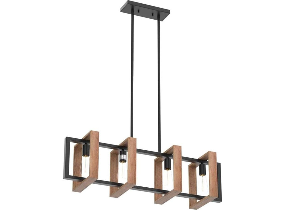 Stropní svítidlo WOODCAGE 4 - dřevo