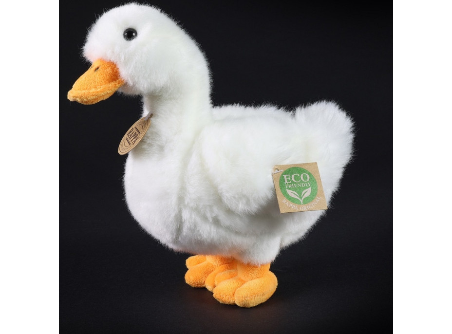 Rappa Plyšová kachna bílá 24 cm ECO-FRIENDLY