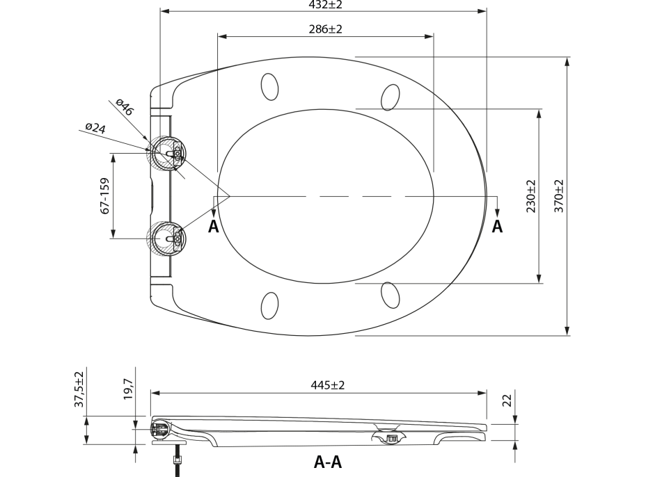 SAMONA JOAN WC sedátko, SLIM, Soft Close, Easy Take, bílá 44845102