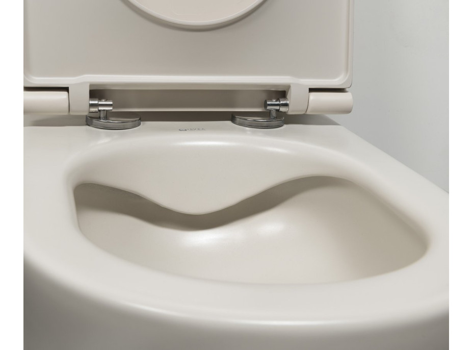 Isvea INFINITY závěsná WC mísa, Rimless, 36, 5x53cm, ivory 10NF02005-2K