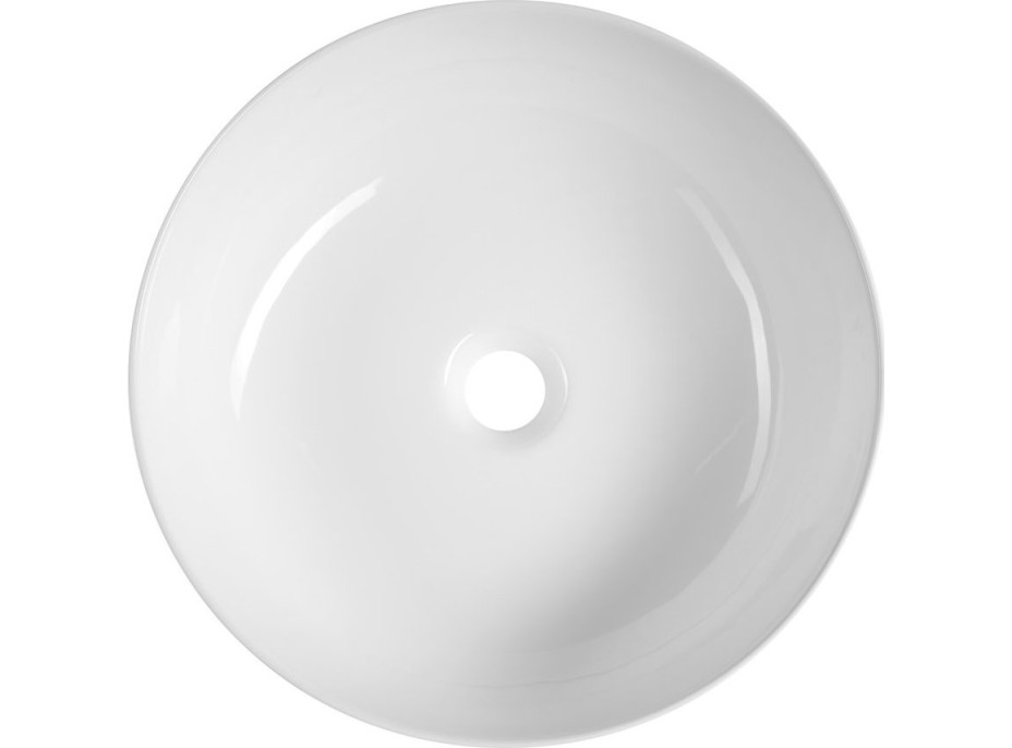 Sapho RONDEA keramické umyvadlo na desku Ø 41cm, bílá AR445