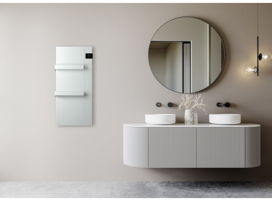 Sapho ONSEN EVO elektrické otopné těleso 400x900mm, 1000 W, bílá ONS10001