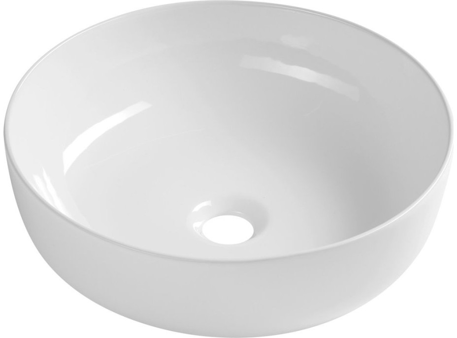 Sapho RONDEA keramické umyvadlo na desku Ø 41cm, bílá AR445