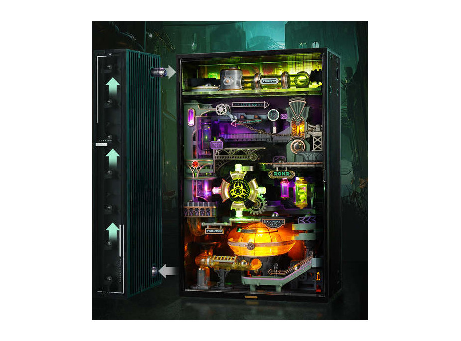 RoboTime 3D mechanická skládačka kuličkové dráhy Město alchymie