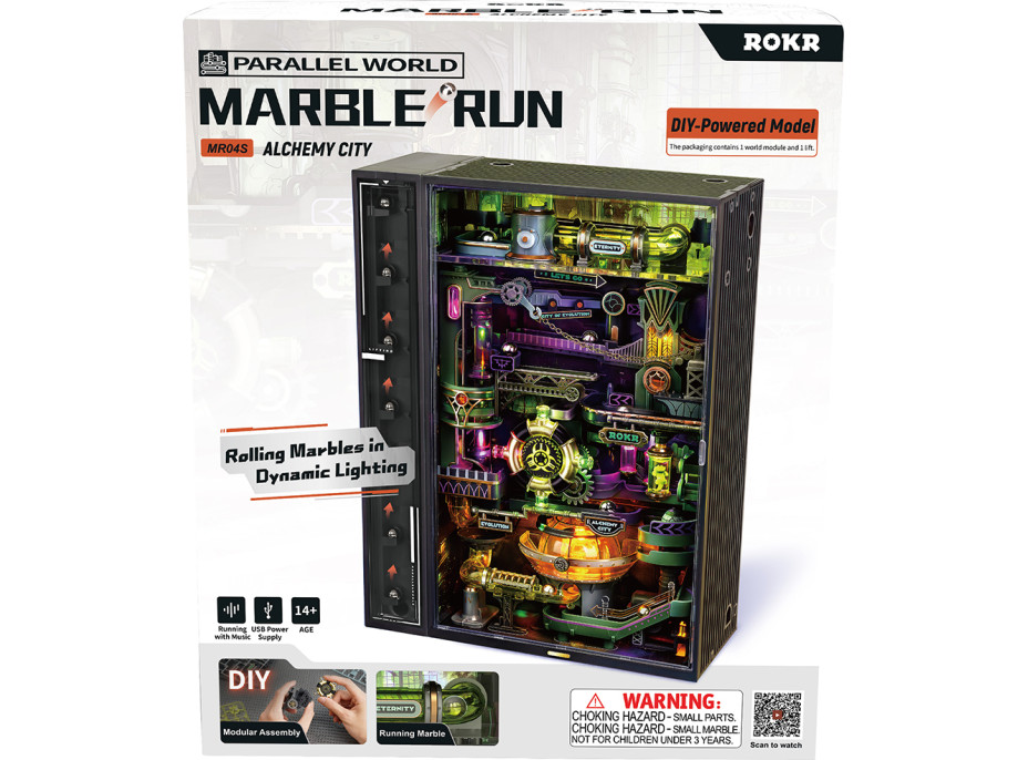 RoboTime 3D mechanická skládačka kuličkové dráhy Město alchymie