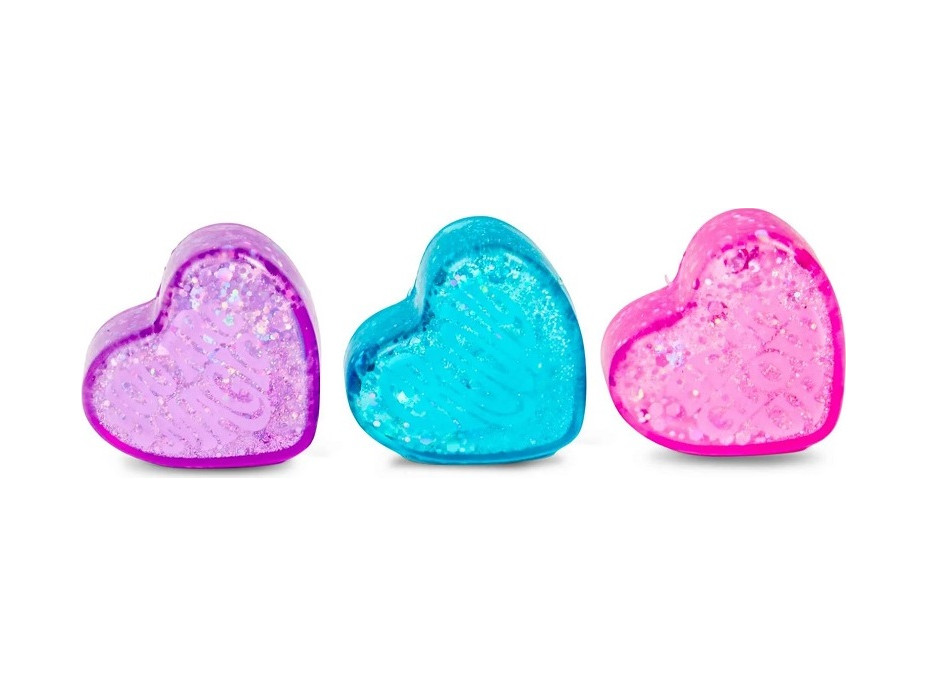 Schylling NeeDoh Mačkací Třpytivá srdíčka 3ks