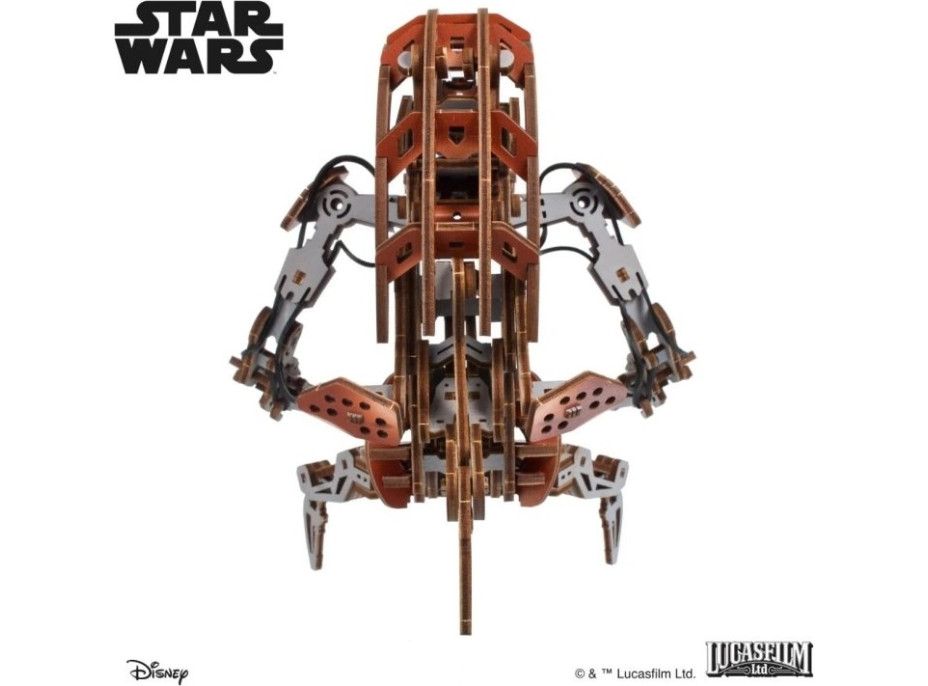 Ugears 3D dřevěná mechanická skládačka Star Wars Droideka