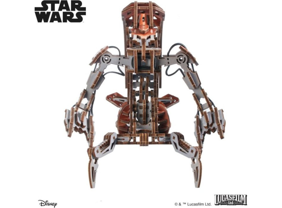 Ugears 3D dřevěná mechanická skládačka Star Wars Droideka