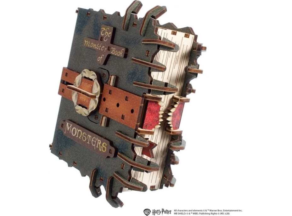 Ugears 3D dřevěná mechanická skládačka Harry Potter The Monster Book of Monsters