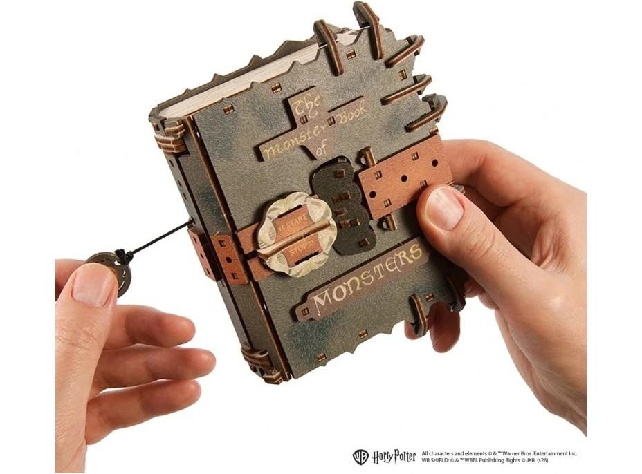 Ugears 3D dřevěná mechanická skládačka Harry Potter The Monster Book of Monsters