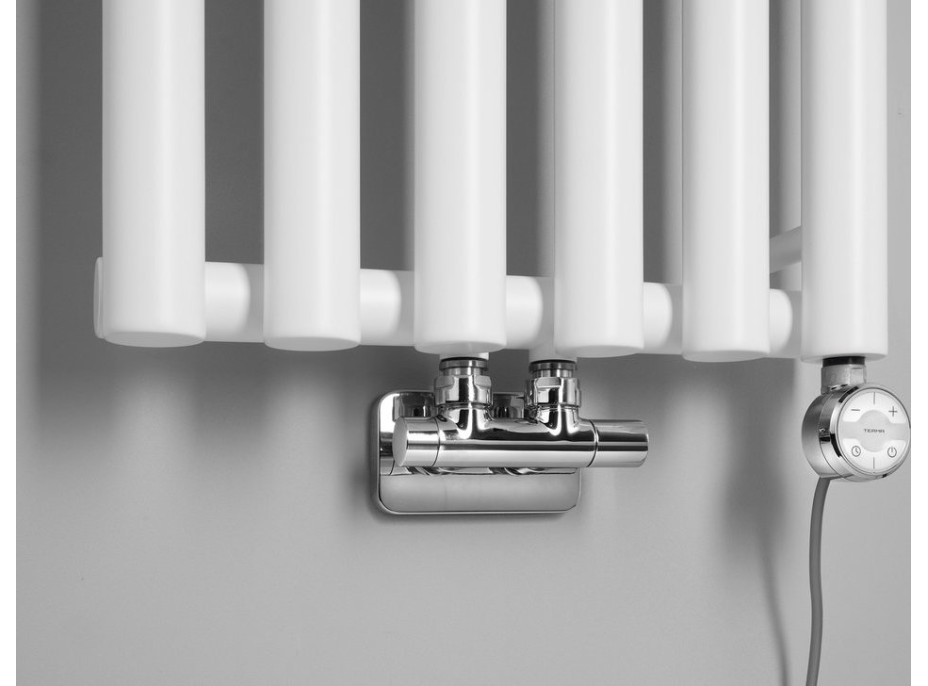 Sapho PILON otopné těleso 418x1800mm, se šesti háčky pro ručník, bílá mat IZ131T