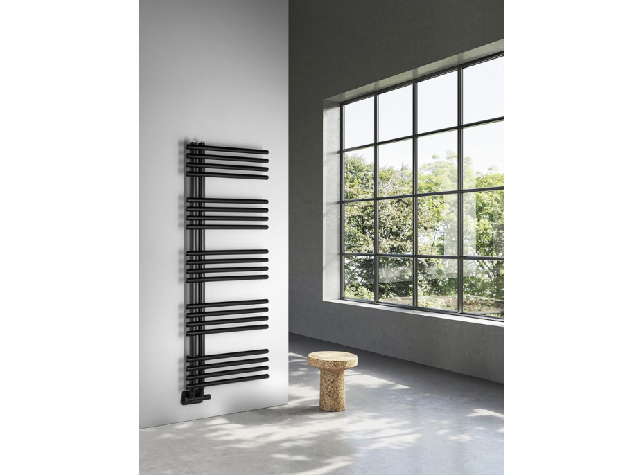 Sapho NYMPHA otopné těleso 500x1250mm, černá mat LLN125B