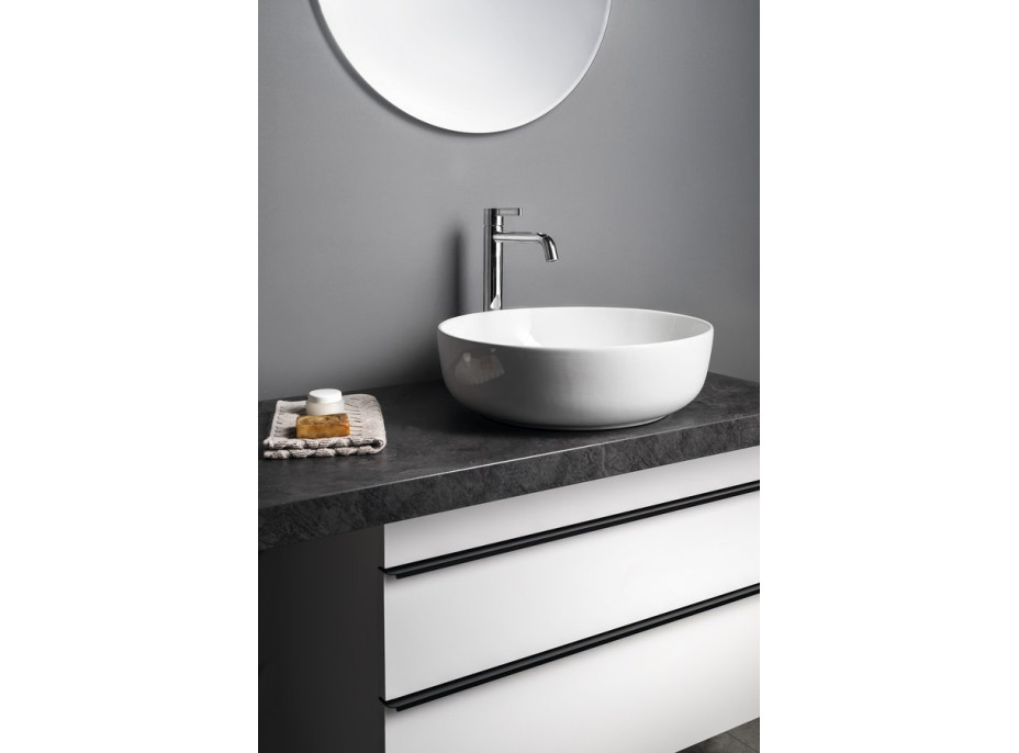 Sapho RONDEA keramické umyvadlo na desku Ø 41cm, bílá AR445