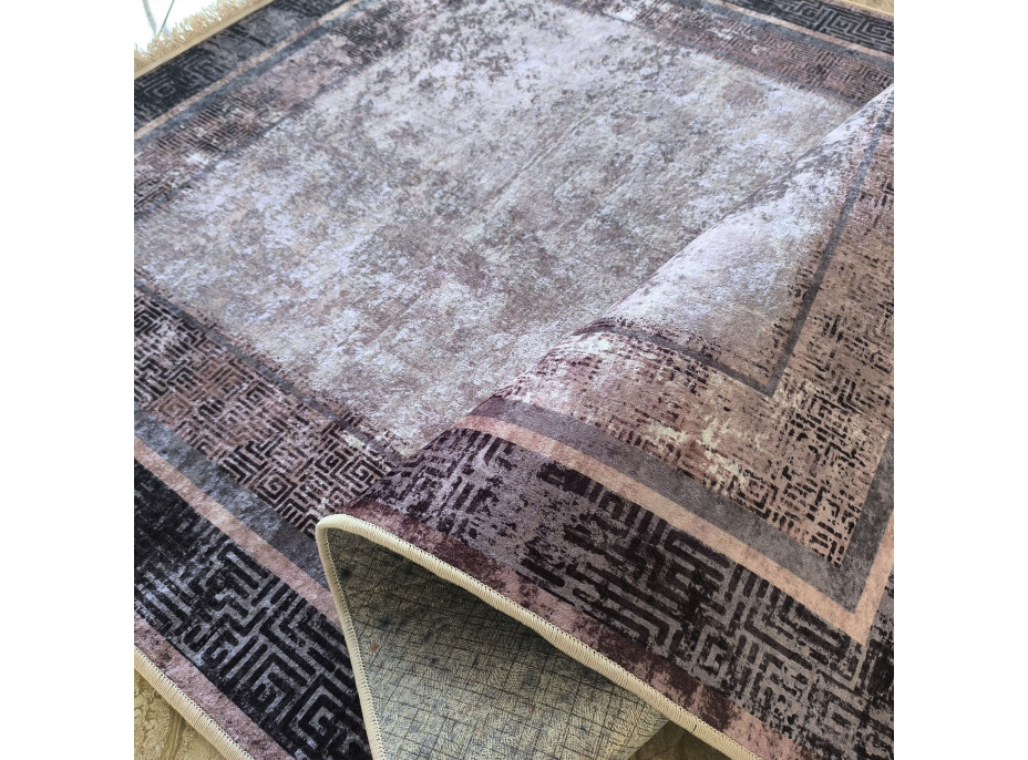 Kusový koberec HONOR New - Frame - šedý