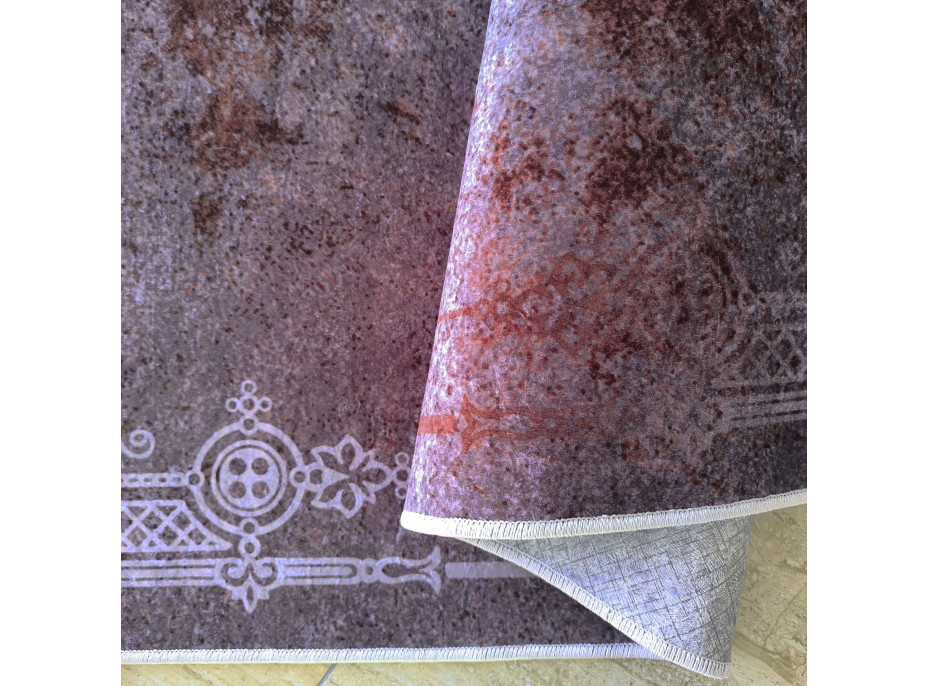 Kusový koberec HONOR New - Edge - tmavě červený