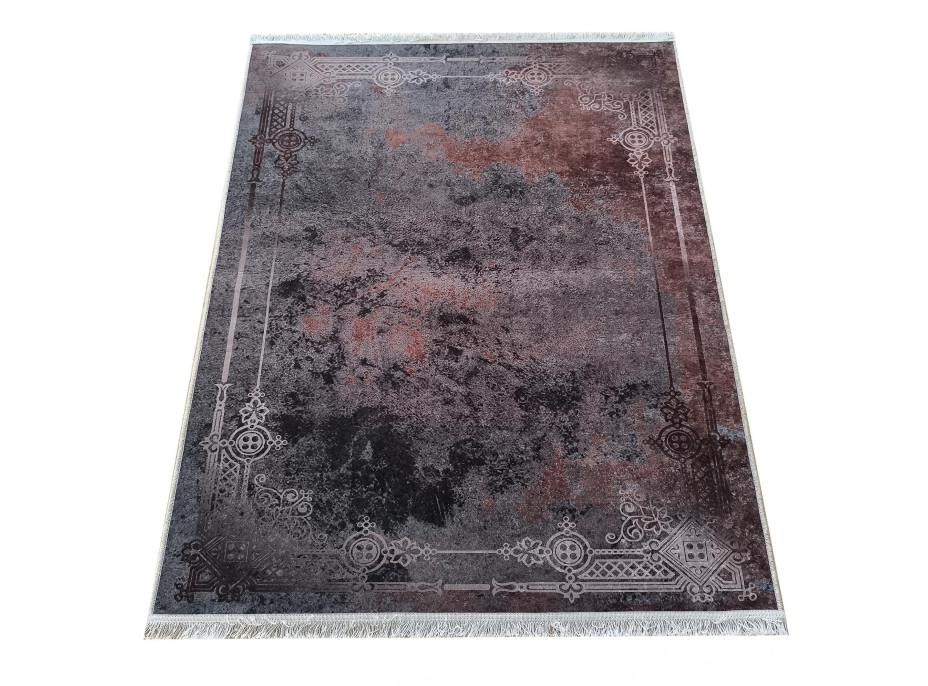 Kusový koberec HONOR New - Edge - tmavě šedý/hnědý