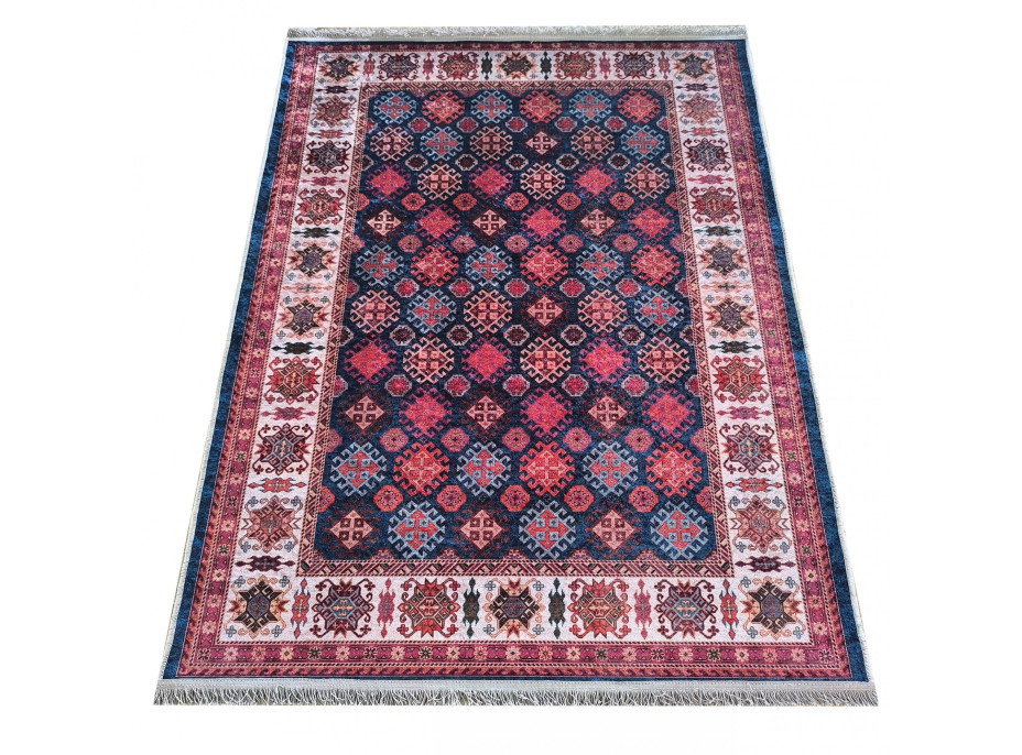 Kusový koberec HONOR New - Pattern - tmavě modrý/červený