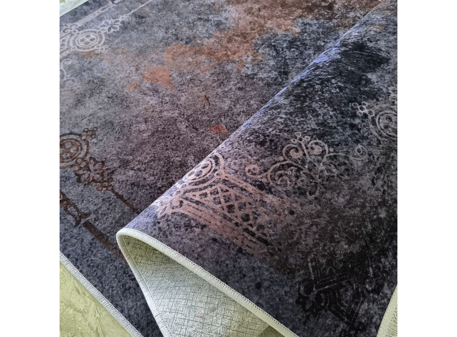 Kusový koberec HONOR New - Edge - tmavě šedý/hnědý