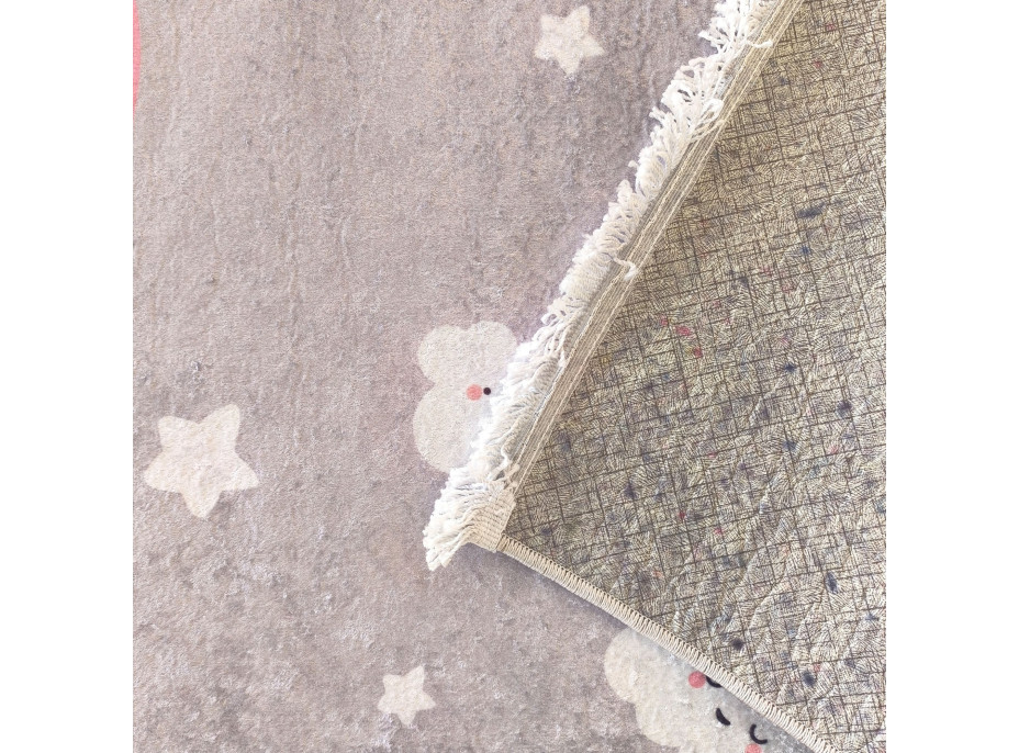 Dětský kusový koberec HONOR New - Duha - šedý