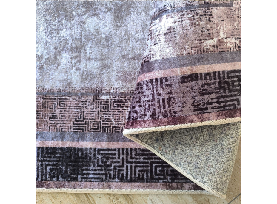 Kusový koberec HONOR New - Frame - šedý