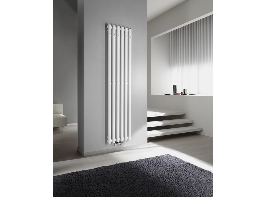 Sapho PILON otopné těleso 418x1800mm, se šesti háčky pro ručník, bílá mat IZ131T