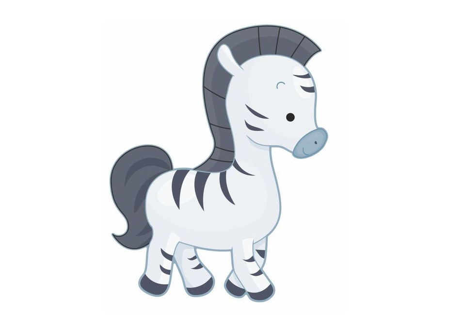 Samolepka ZVÍŘÁTKA - ZEBRA