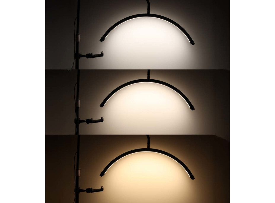 Kosmetická bezstínová LED lampa - černá