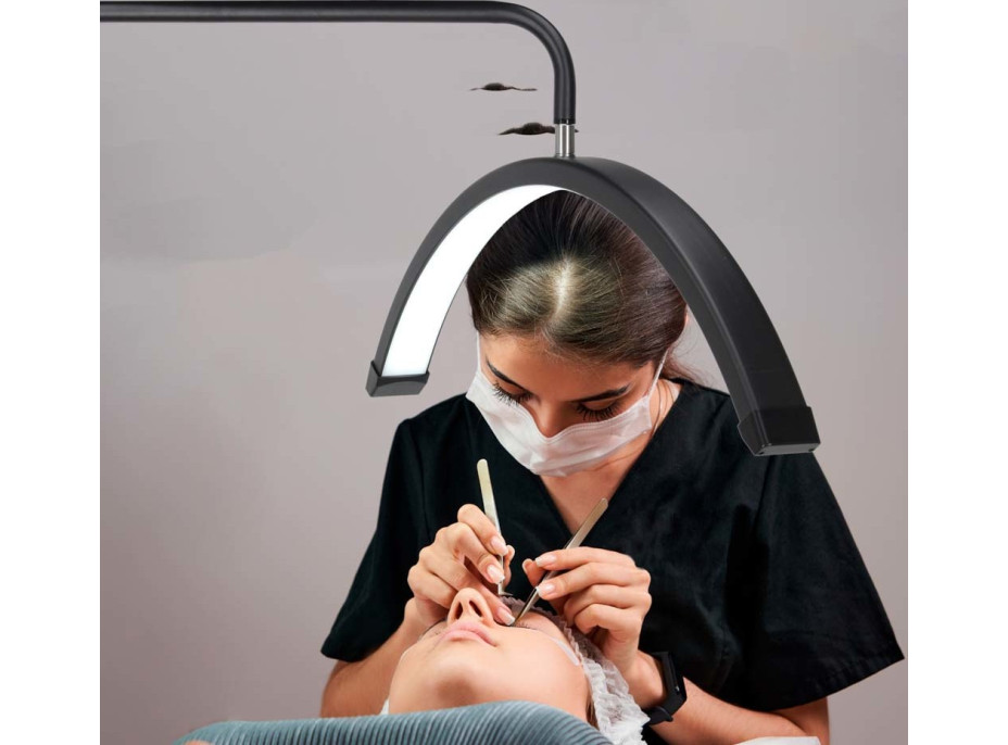 Kosmetická bezstínová LED lampa - černá