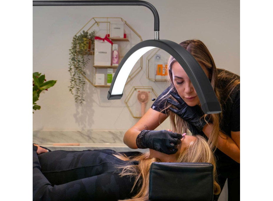 Kosmetická bezstínová LED lampa - černá