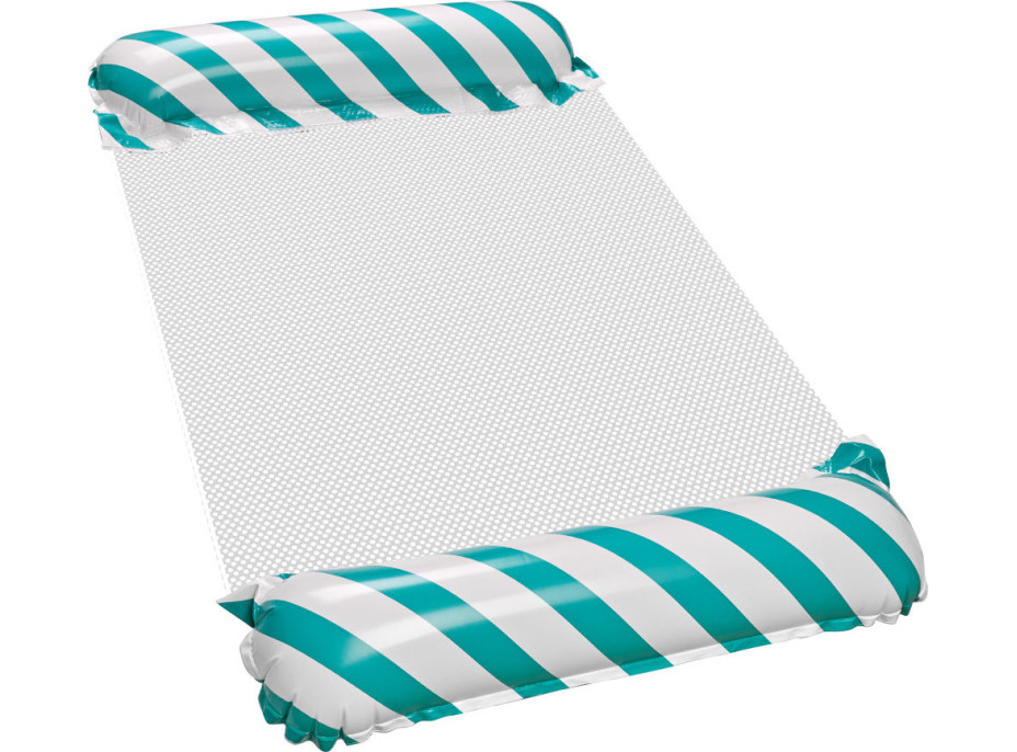 Nafukovací plážová matrace houpací síť vodní lehátko křeslo bazén modrá