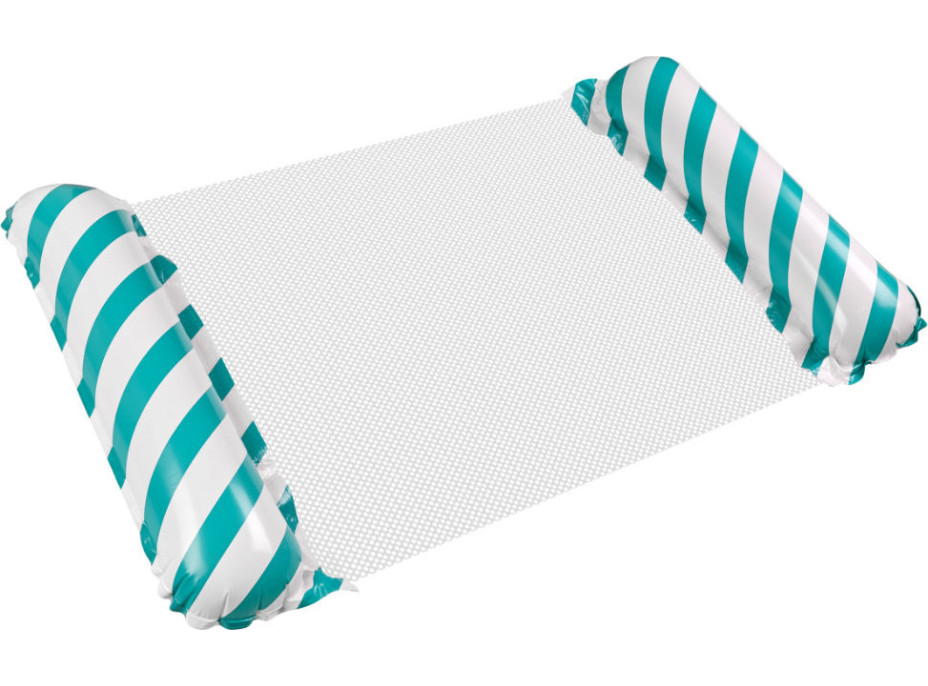 Nafukovací plážová matrace houpací síť vodní lehátko křeslo bazén modrá