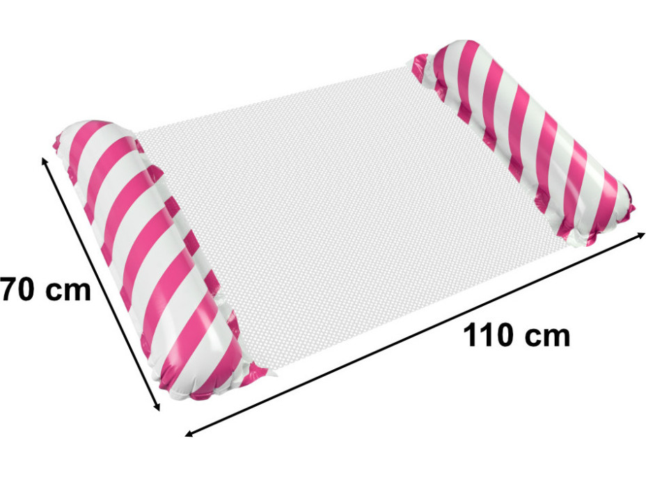 Nafukovací plážová matrace - bazénové křeslo - růžové