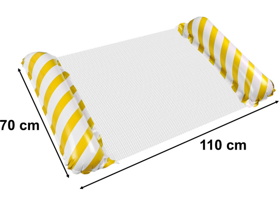 Nafukovací plážová matrace - bazénové křeslo - žluté