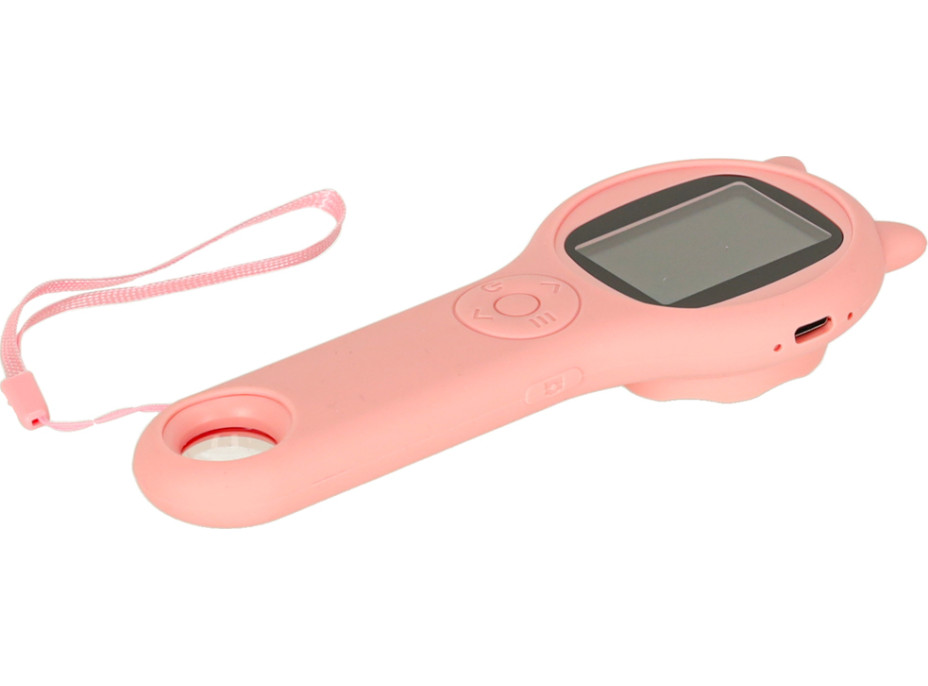 Optický mikroskop/digitální lupa 500x 2Mpx - růžová