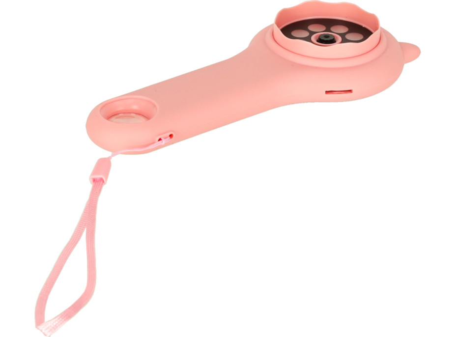 Optický mikroskop/digitální lupa 500x 2Mpx - růžová