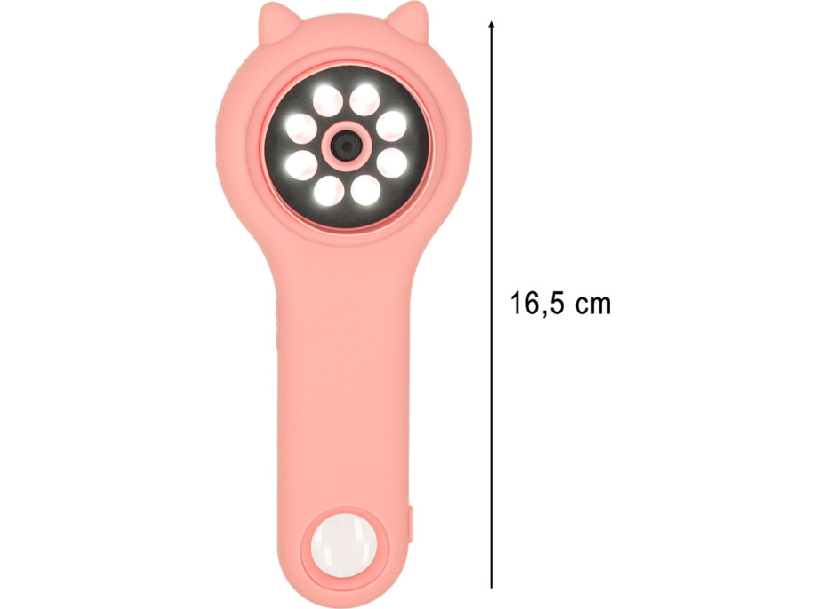 Optický mikroskop/digitální lupa 500x 2Mpx - růžová