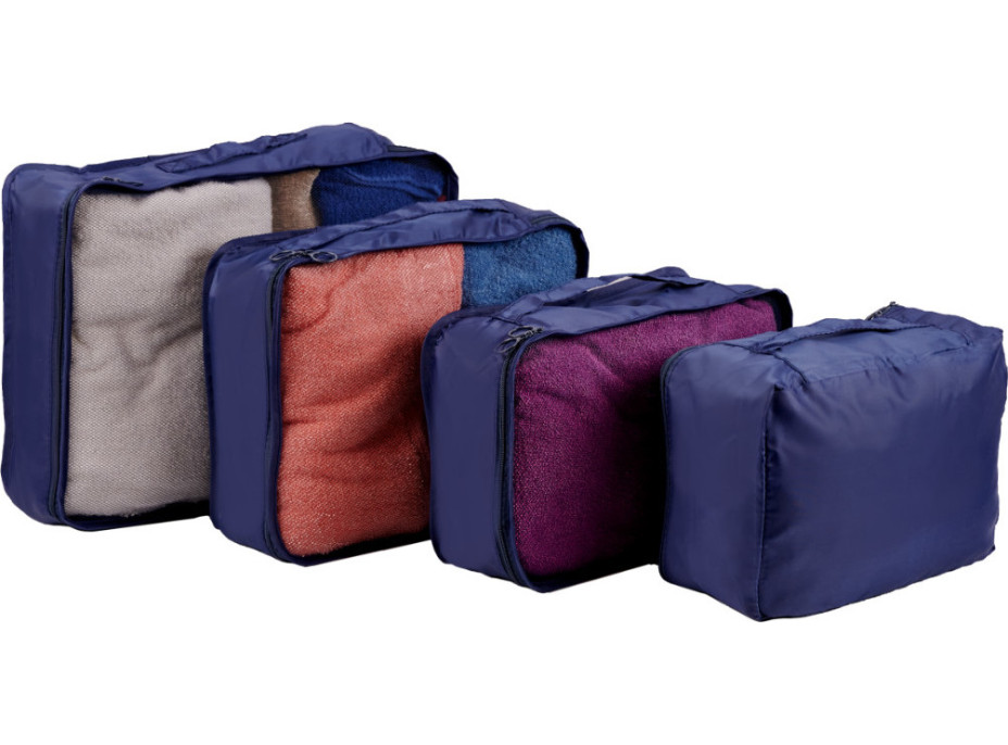 Organizéry do kufru - cestovní sada 7 kusů doplňků - tmavě modrá