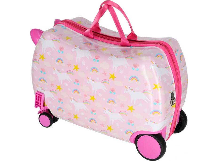 Dětský cestovní kufr na kolečkách - Jednorožec