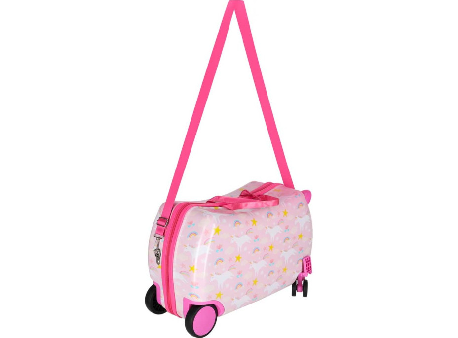 Dětský cestovní kufr na kolečkách - Jednorožec