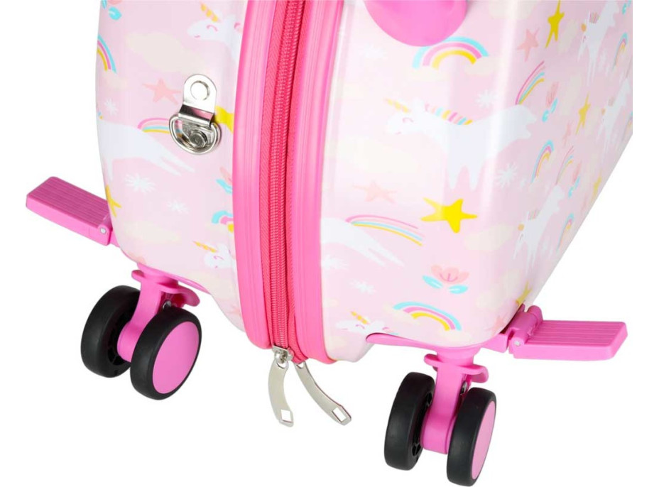 Dětský cestovní kufr na kolečkách - Jednorožec